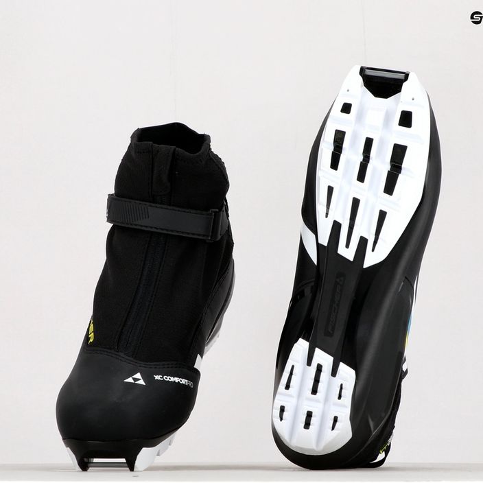 Fischer XC Comfort Pro cross-country ski boots black/yellow S20920 17