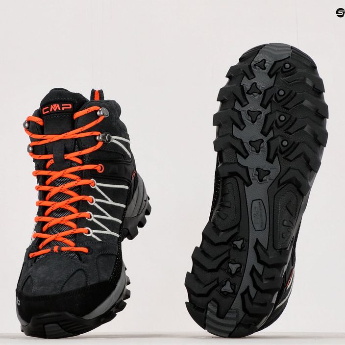 Men's CMP Rigel Mid grey-orange trekking boots 3Q12947 12