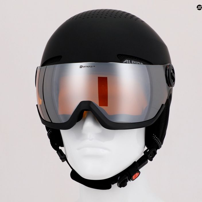 Ski helmet Alpina Arber Visor Q Lite black matte 13