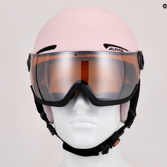 Children's ski helmets Alpina Zupo Visor Q-Lite rose matt 14
