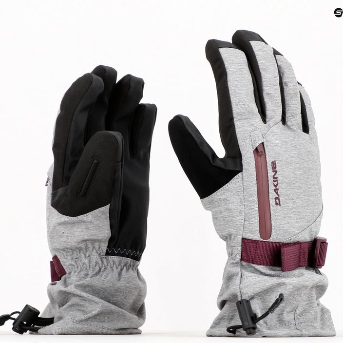 Women's Dakine Sequoia Gore-Tex Grey Snowboard Gloves D10003173 11