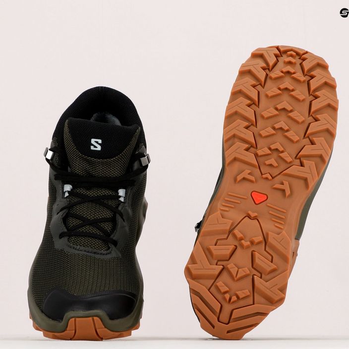 Men's trekking boots Salomon X Reveal Chukka CSWP 2 green L41763000 18