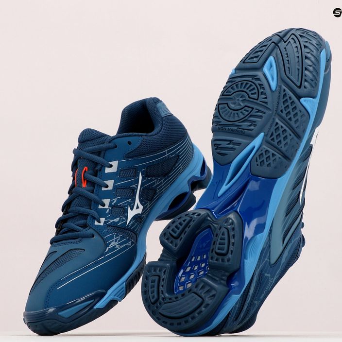 Men's volleyball shoes Mizuno Wave Voltage navy blue V1GA216021 13