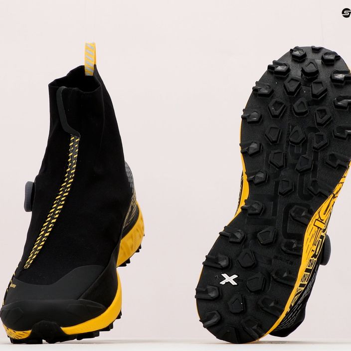 La Sportiva men's running shoe Cyclone Cross GTX black/yellow 56C999100 18