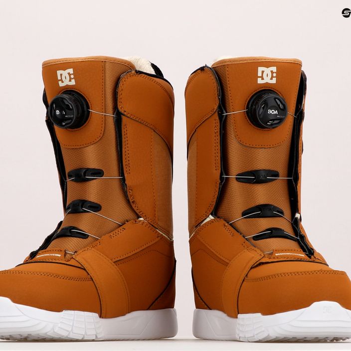 Women's snowboard boots DC Lotus choco brown/off white 14