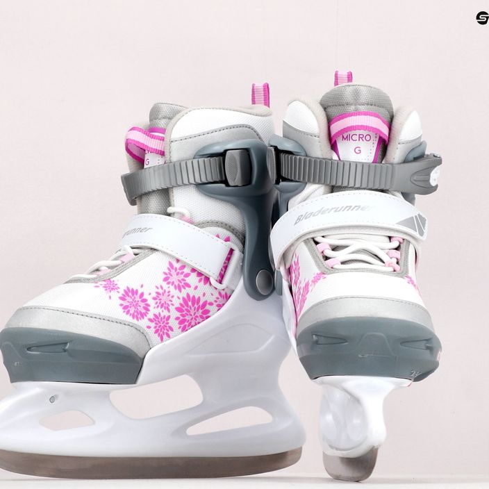 Bladerunner Micro Ice G children's skates white and pink 0G122900 T1C 15