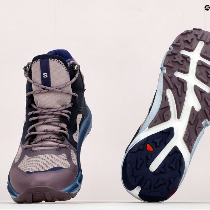 Salomon Predict Hike Mid GTX women's hiking boots purple L41737000 21