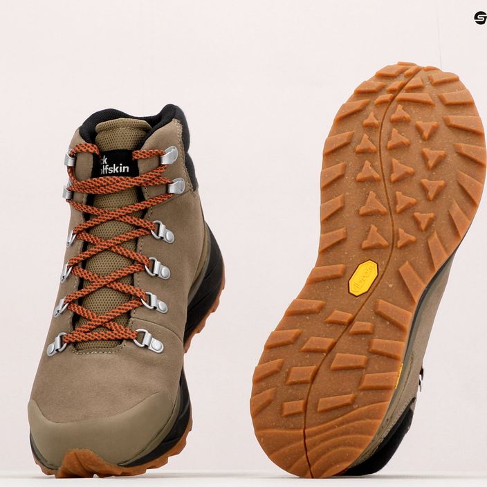 Jack Wolfskin men's Terraventure Urban Mid brown trekking boots 4053561 11