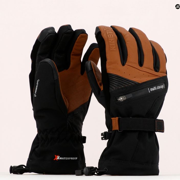 Men's KinetiXx Bob Ski Gloves Alpin brown 7020-230-05 6