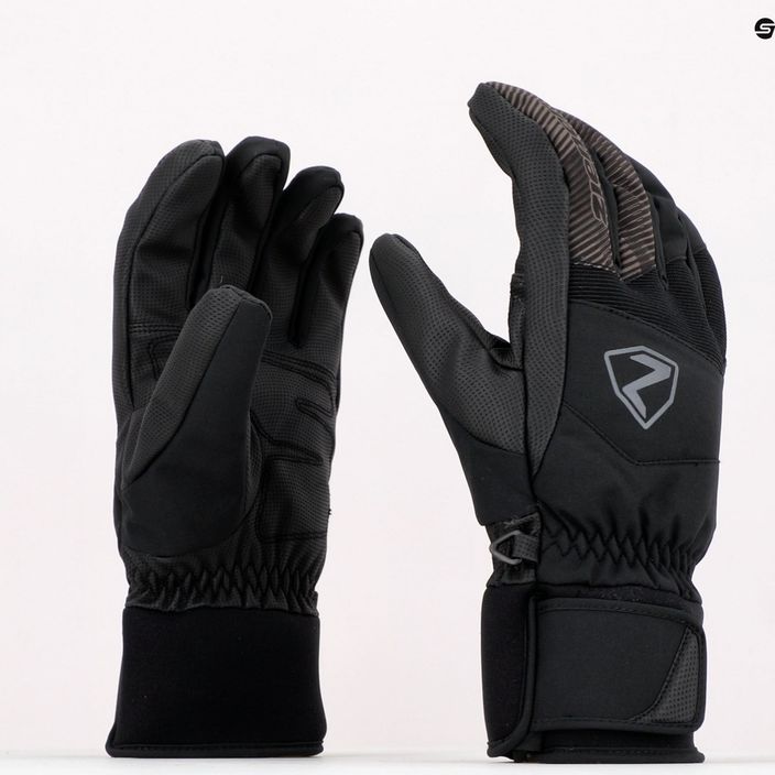 Men's ski glove ZIENER Ginx As Aw black 801066.12 5