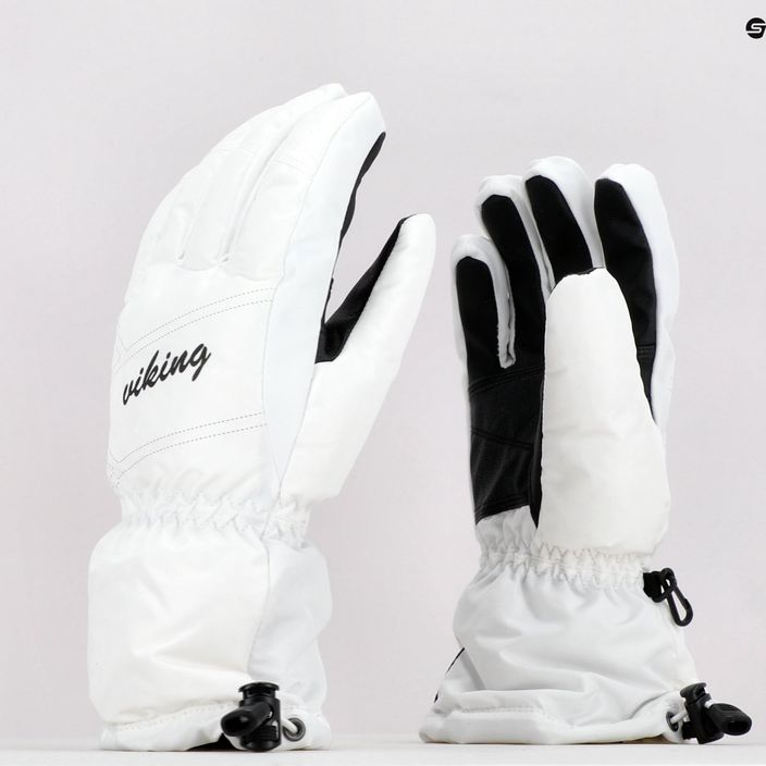 Women's ski gloves Viking Strix Ski white 112/18/6280/01 9