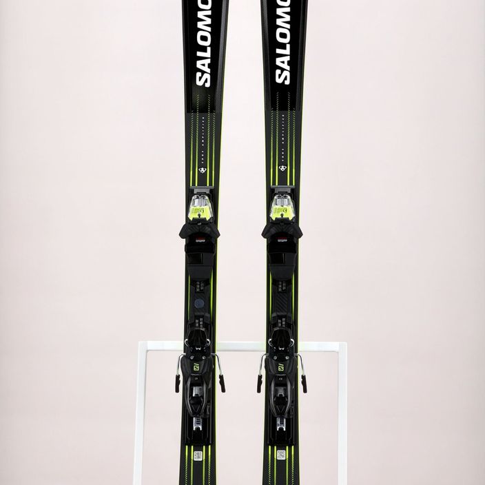 Salomon S Max 10 + M11 GW downhill skis black/yellow L47055700 11