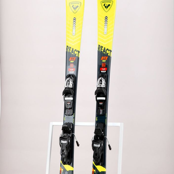 Downhill skis Rossignol React RTX + Xpress 10 GW yellow/black 13