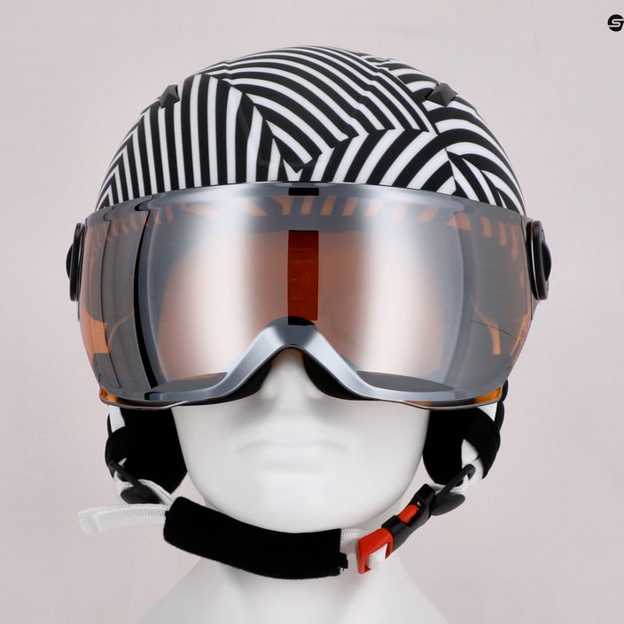 HEAD Mojo Visor S2 children's ski helmet white and black 328152 11