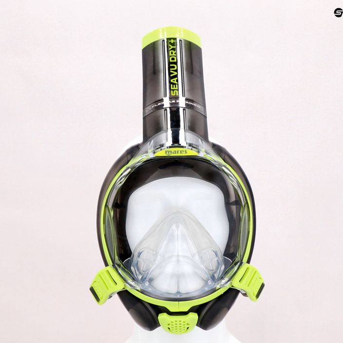 Mares Sea VU Dry + diving mask black-green 411260 6
