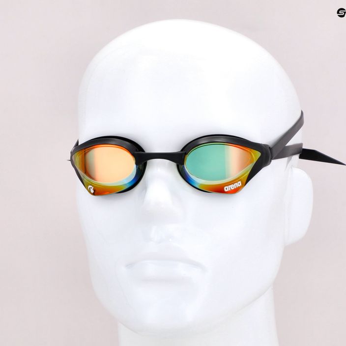 Arena swimming goggles Cobra Core Swipe Mirror yellow copper/black 003251/350 9