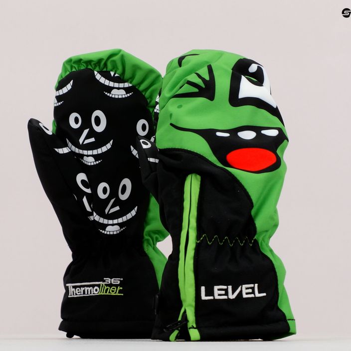 Level Lucky Mitt children's ski glove green 4146 5