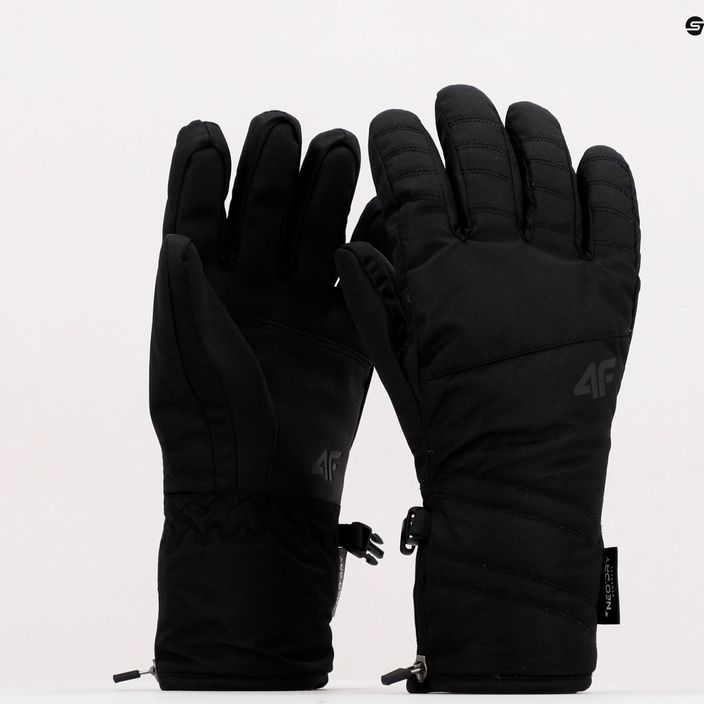 Women's ski gloves 4F black H4Z22-RED003 11