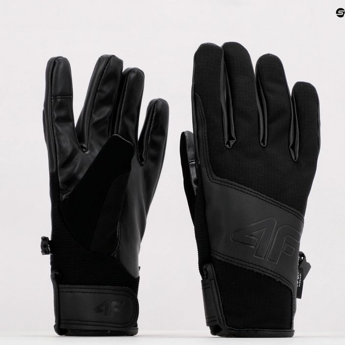 Men's ski gloves 4F black H4Z22-REM004 11