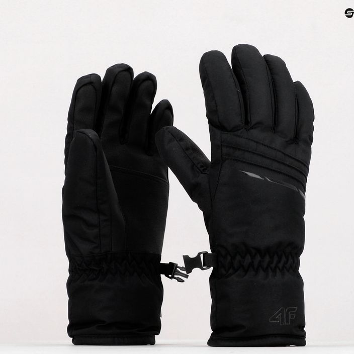 Women's ski gloves 4F black H4Z22-RED002 10