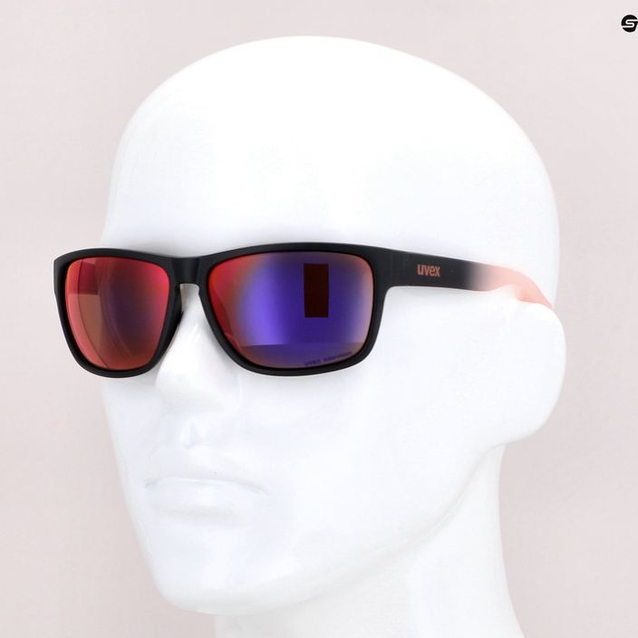 UVEX sunglasses Lgl 36 CV black mat rose/colorvision mirror plasma S5320172398 7