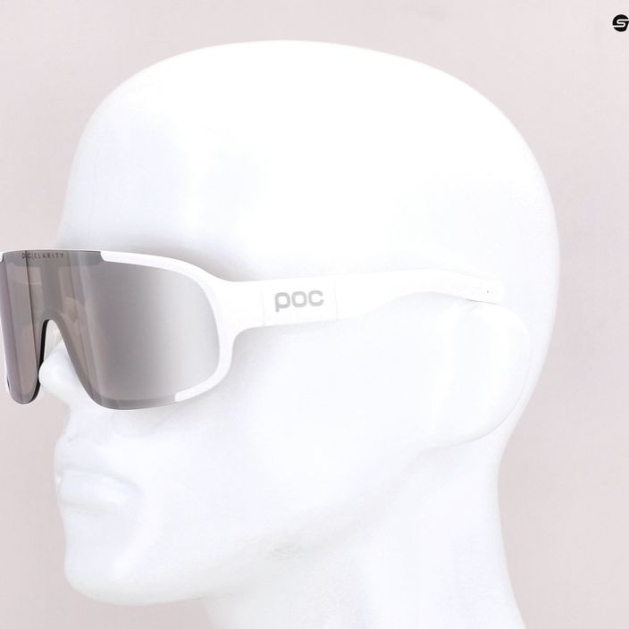 Bicycle goggles POC Aspire hydrogen white/clarity road silver 11