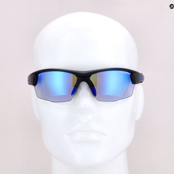 GOG Steno C matt black/polychromatic blue cycling glasses E544-1 7