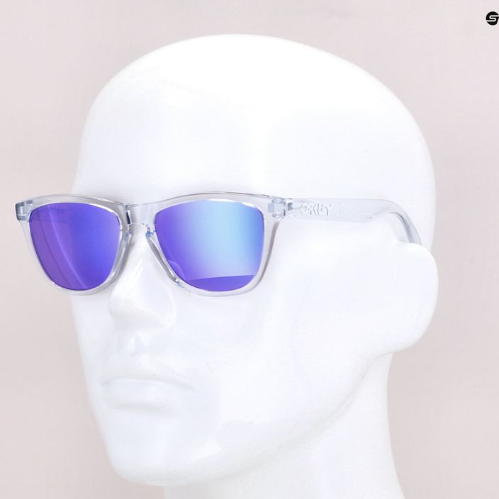Oakley Frogskins sunglasses polished clear/prizm violet 0OO9013 6