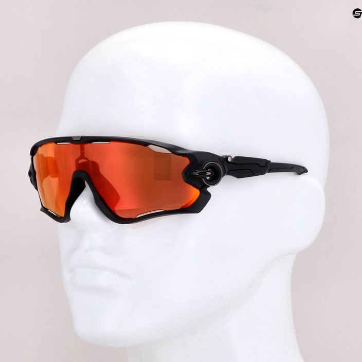 Oakley Jawbreaker matte black/prizm trail torch cycling glasses 0OO9290 7