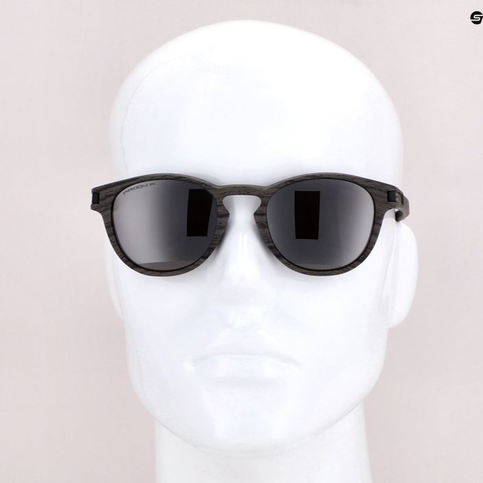 Oakley Latch woodgrain/prizm black polarized sunglasses 0OO9265 7