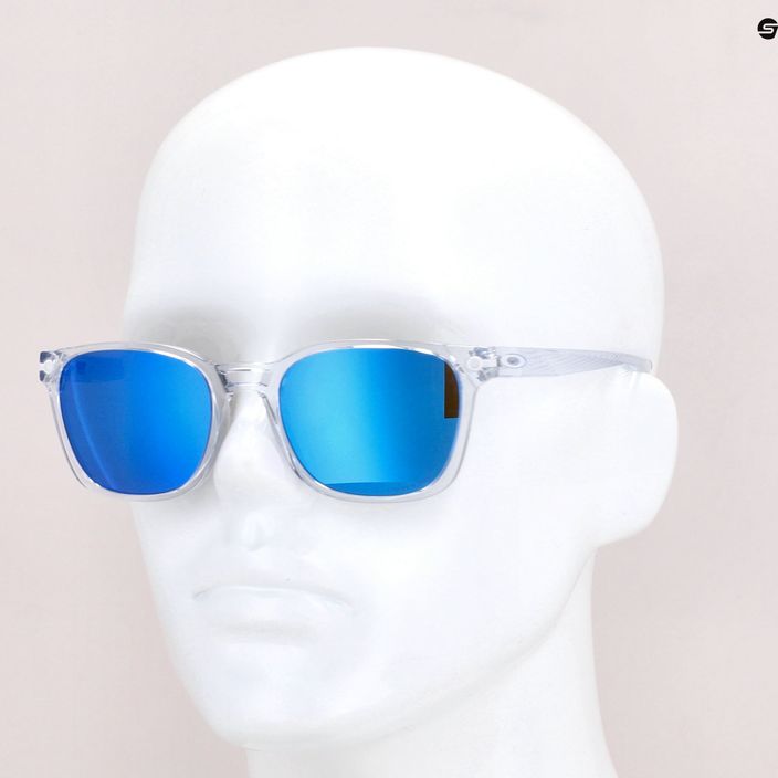 Oakley Ojector polished clear/prizm sapphire sunglasses 0OO9018 7