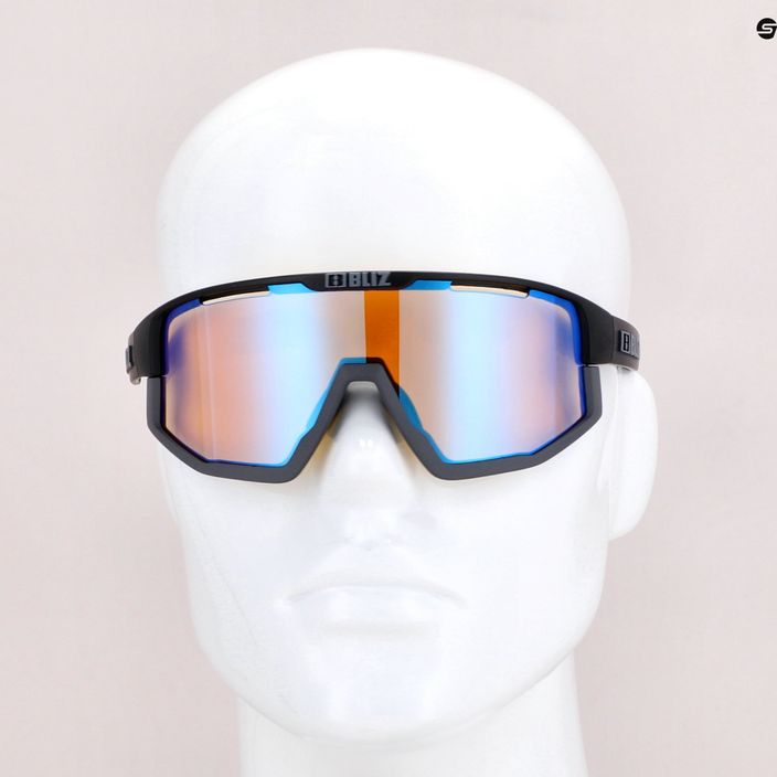 Bliz Fusion Nano Optics Nordic Light matt black/coral/orange blue multi 52105-13N cycling glasses 7