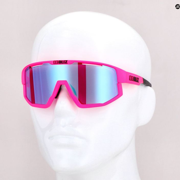Bliz Fusion Nano Optics Nordic Light pink/begonia/violet blue multi 52105-44N cycling glasses 7