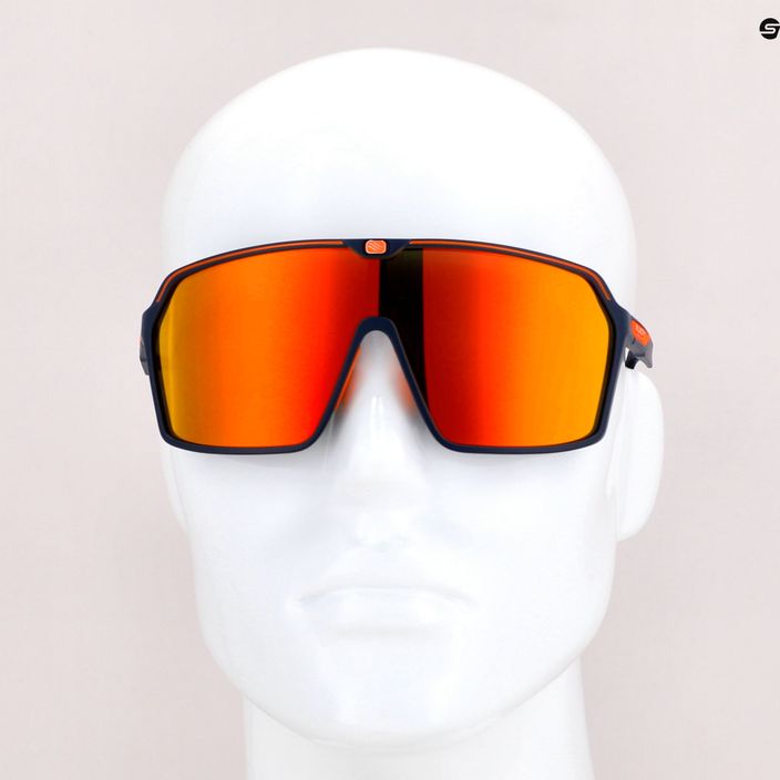 Rudy Project Spinshield blue navy matte/multilaser orange cycling glasses SP7240470000 6