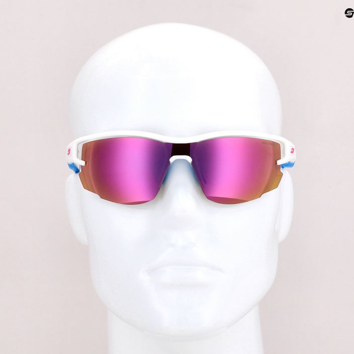 Julbo Aero Spectron 3Cf matt white/blue/pink cycling glasses J4831110 6