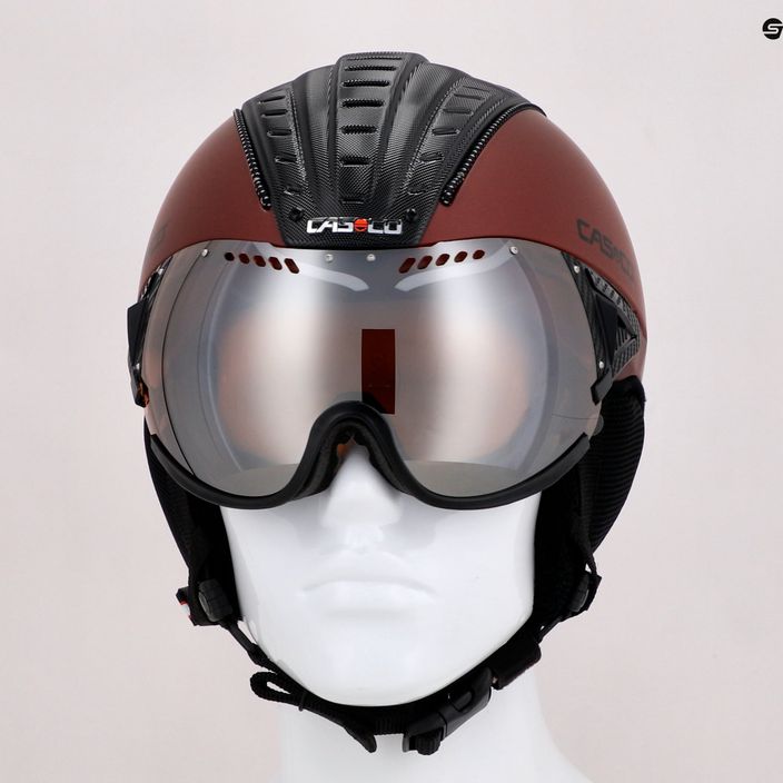 Ski helmet CASCO SP-2 Carbonic Visor red 07.3738 11
