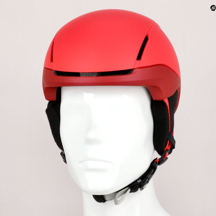 Children's ski helmets Dainese Scarabeo Elemento metallic red/white logo 9