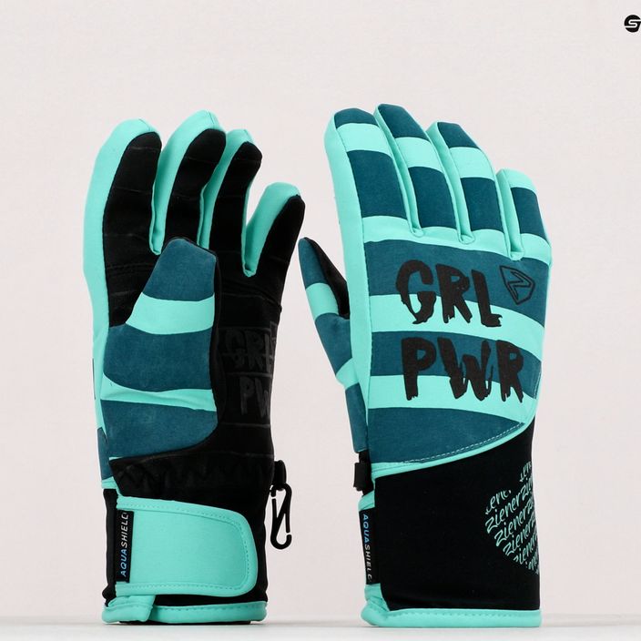 Children's ski glove ZIENER Liwa AS PR blue 801997 9