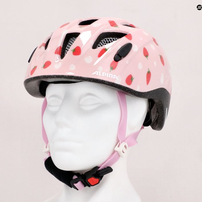 Children's bicycle helmet Alpina Ximo strawberry rose gloss 11