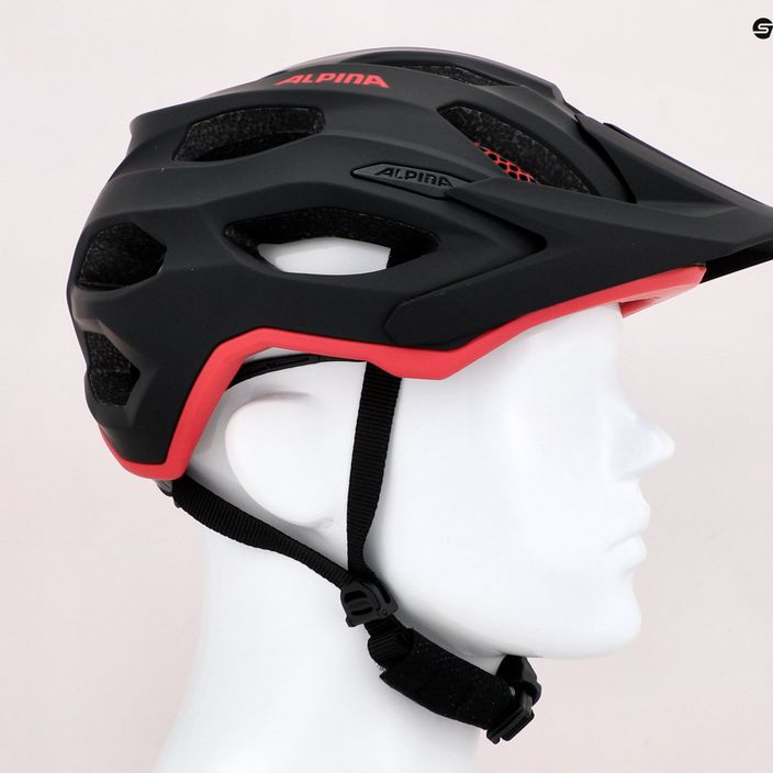 Bicycle helmet Alpina Carapax 2.0 black/red matte 10