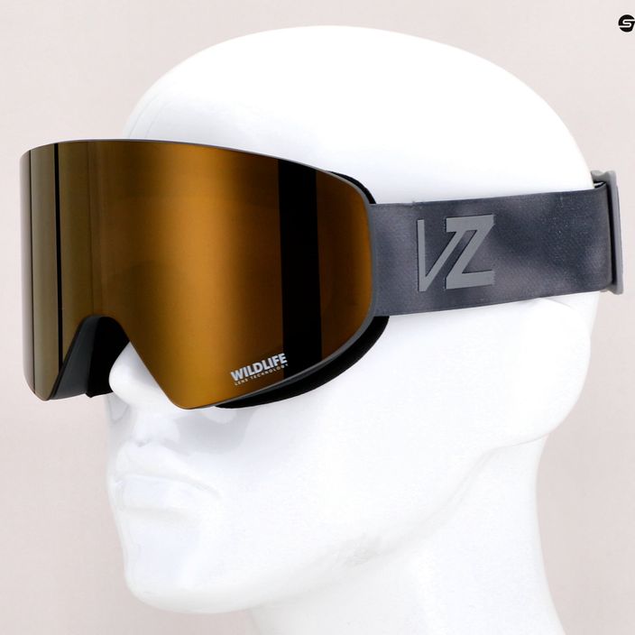 VonZipper Encore gray bird/wildlife bronze chrome snowboard goggles AZYTG00114-GRY 9