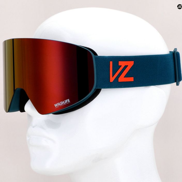 VonZipper Encore pacific satin/wildlife black fire chrome snowboard goggles AZYTG00114-NVR 9