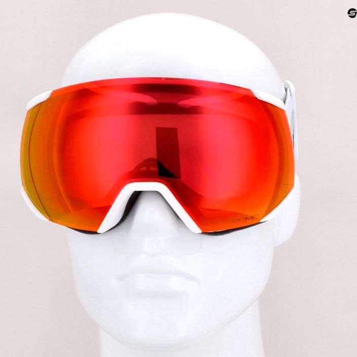 Salomon ski goggles Radium white/sigma poppy red L47005300 12