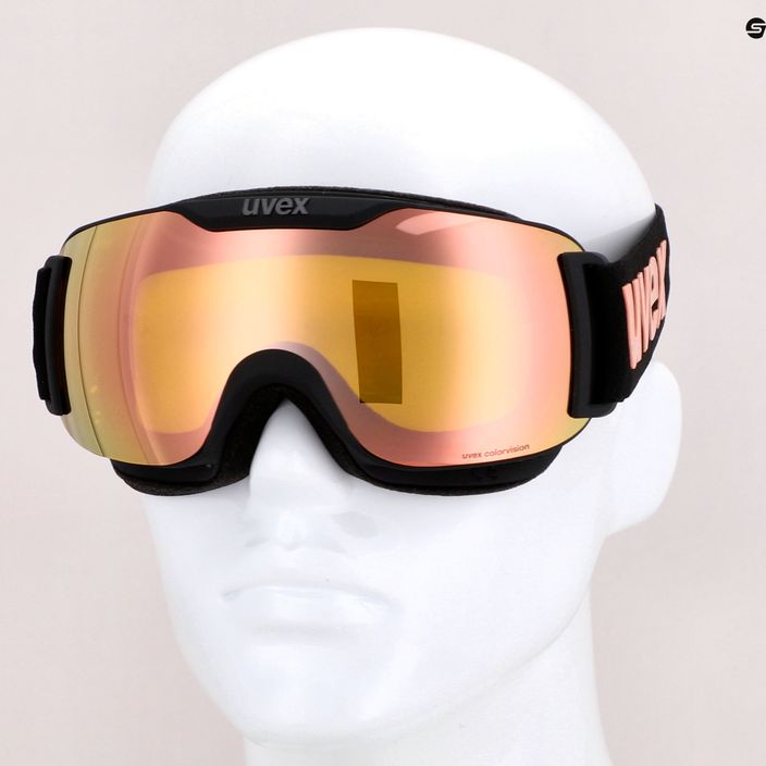 Ski goggles UVEX Downhill 2000 S black mat/mirror rose colorvision yellow 55/0/447/2430 12