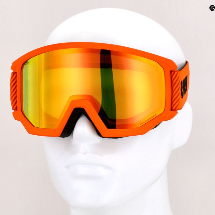 Ski goggles UVEX Athletic FM fierce red mat/mirror orange 55/0/520/3130 11