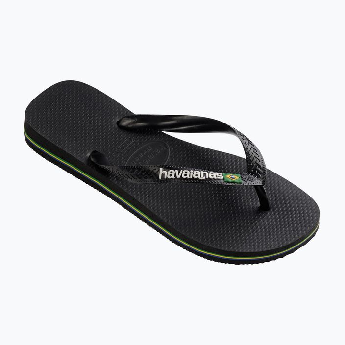 Havaianas Brasil Logo flip flops black H4110850 8