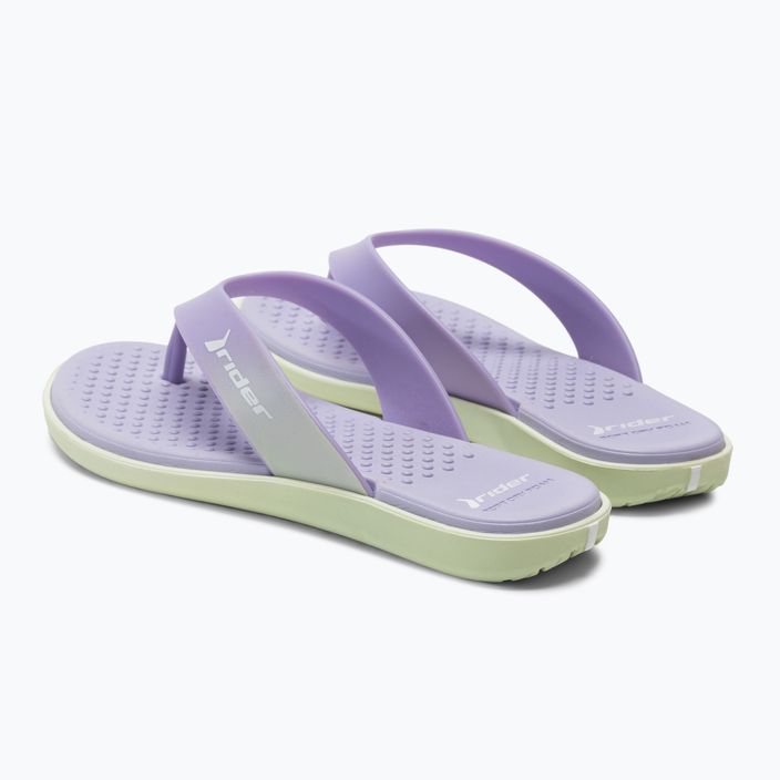 Women's RIDER Aqua III Thong flip flops purple 83169-22741 3