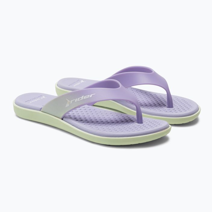 Women's RIDER Aqua III Thong flip flops purple 83169-22741 5