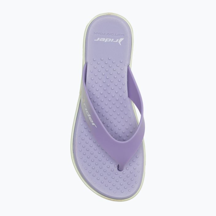 Women's RIDER Aqua III Thong flip flops purple 83169-22741 6