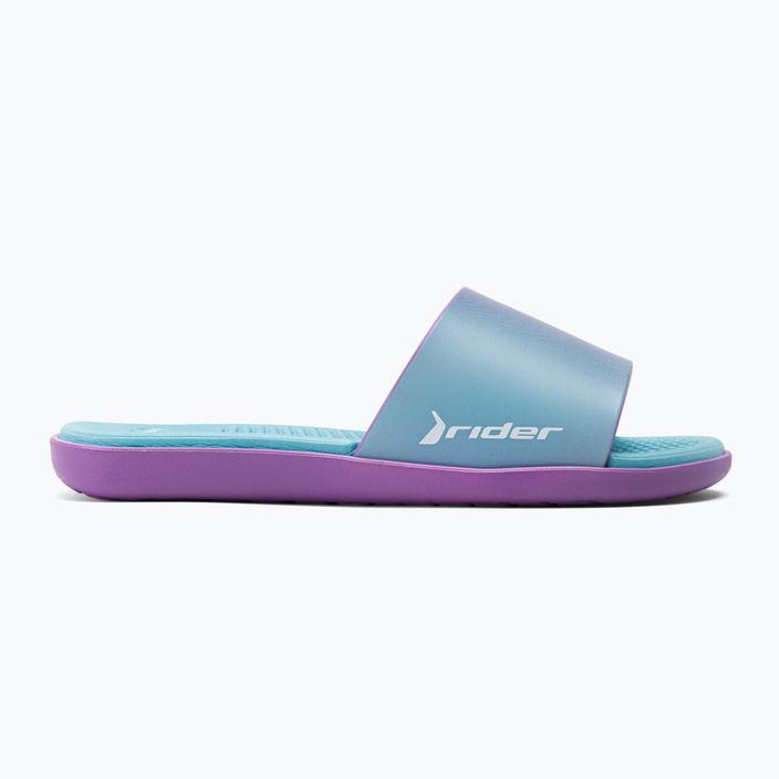 Women's RIDER Splash III Slide blue-purple flip-flops 83171 2